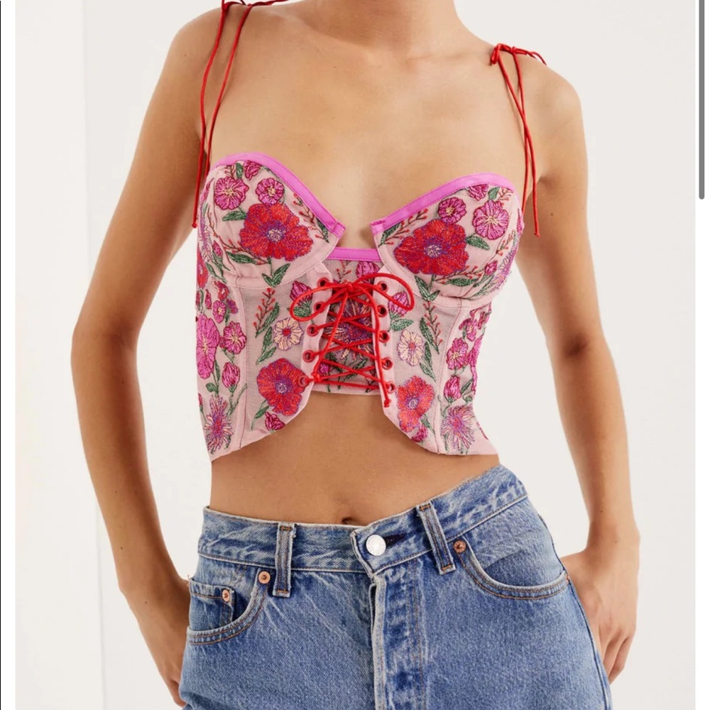For Love & Lemons Kaylee Crop Top